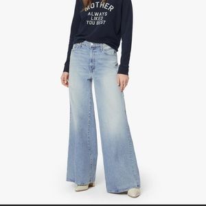 MOTHER superior undercover wide leg jeans mercy wash O32